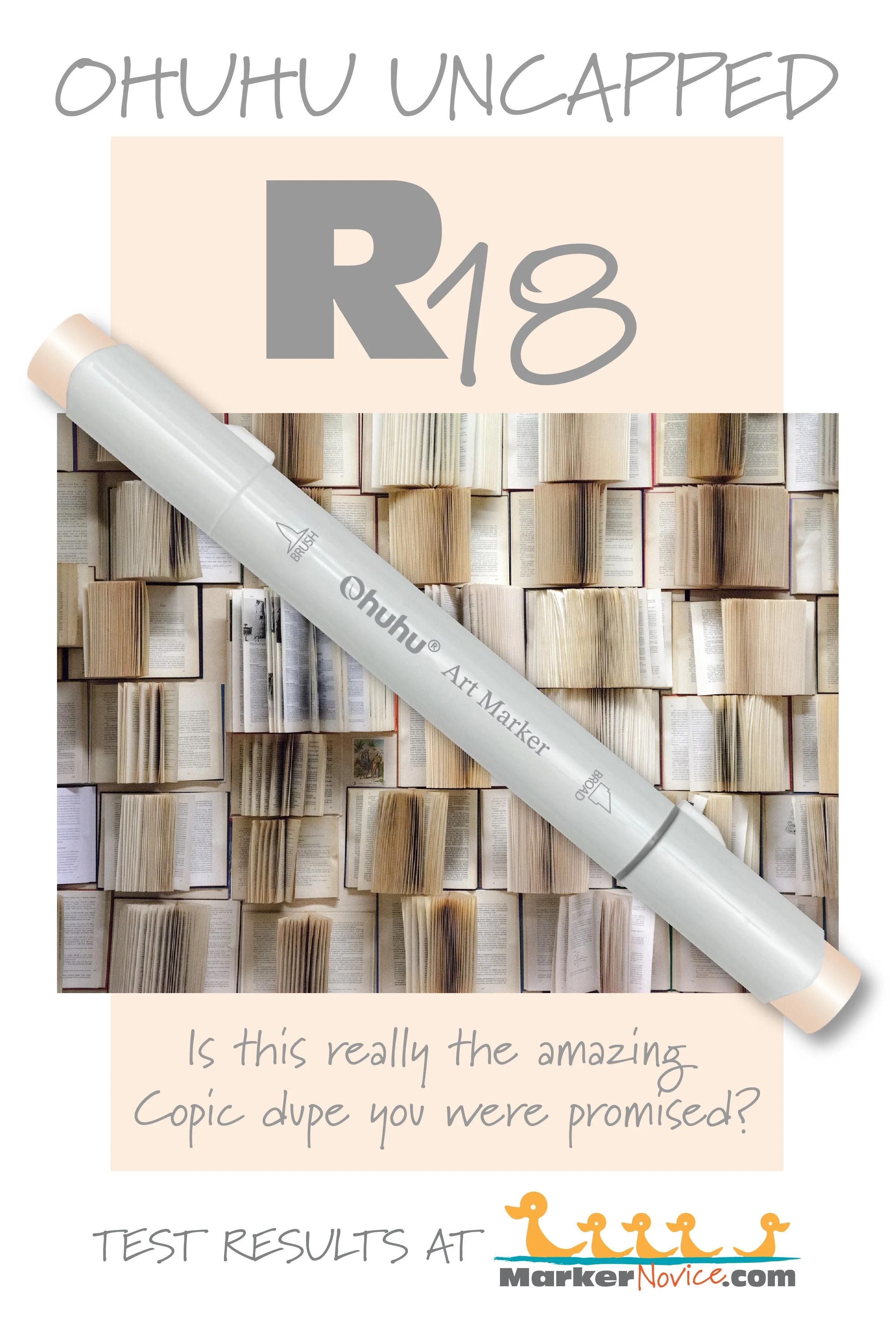 R18 Pastel Peach: Testing Ohuhu Markers for Lightfastness and